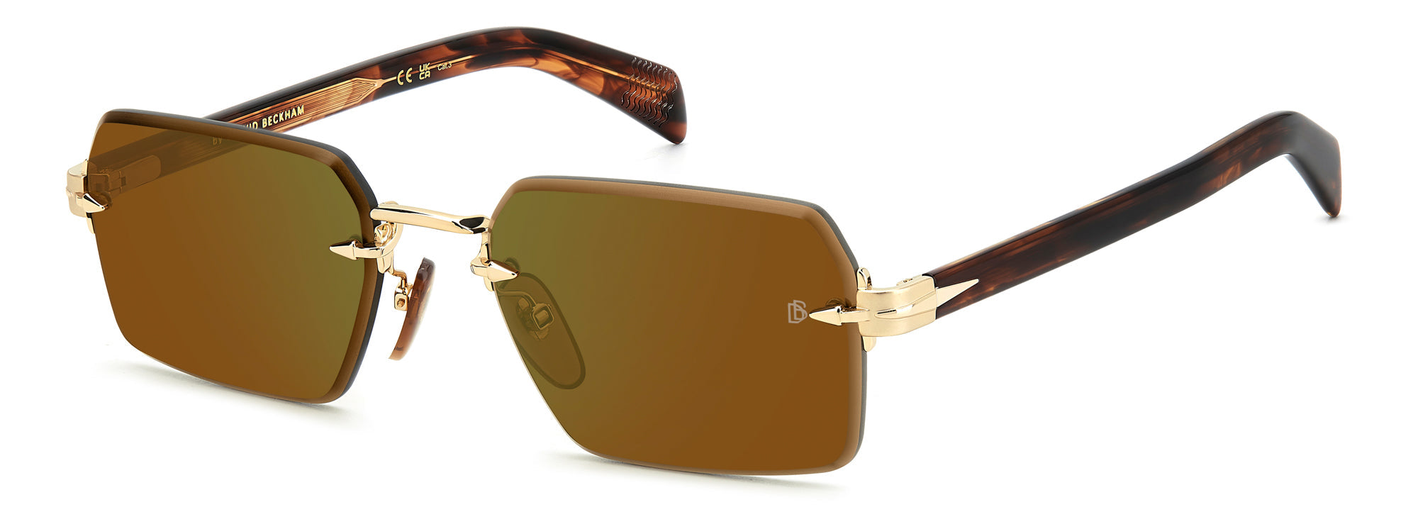 David Beckham DB7109/S Men's Sunglasses - Polarized UV Protection Aviator Style for Driving, Outdoor Sports & Fashion