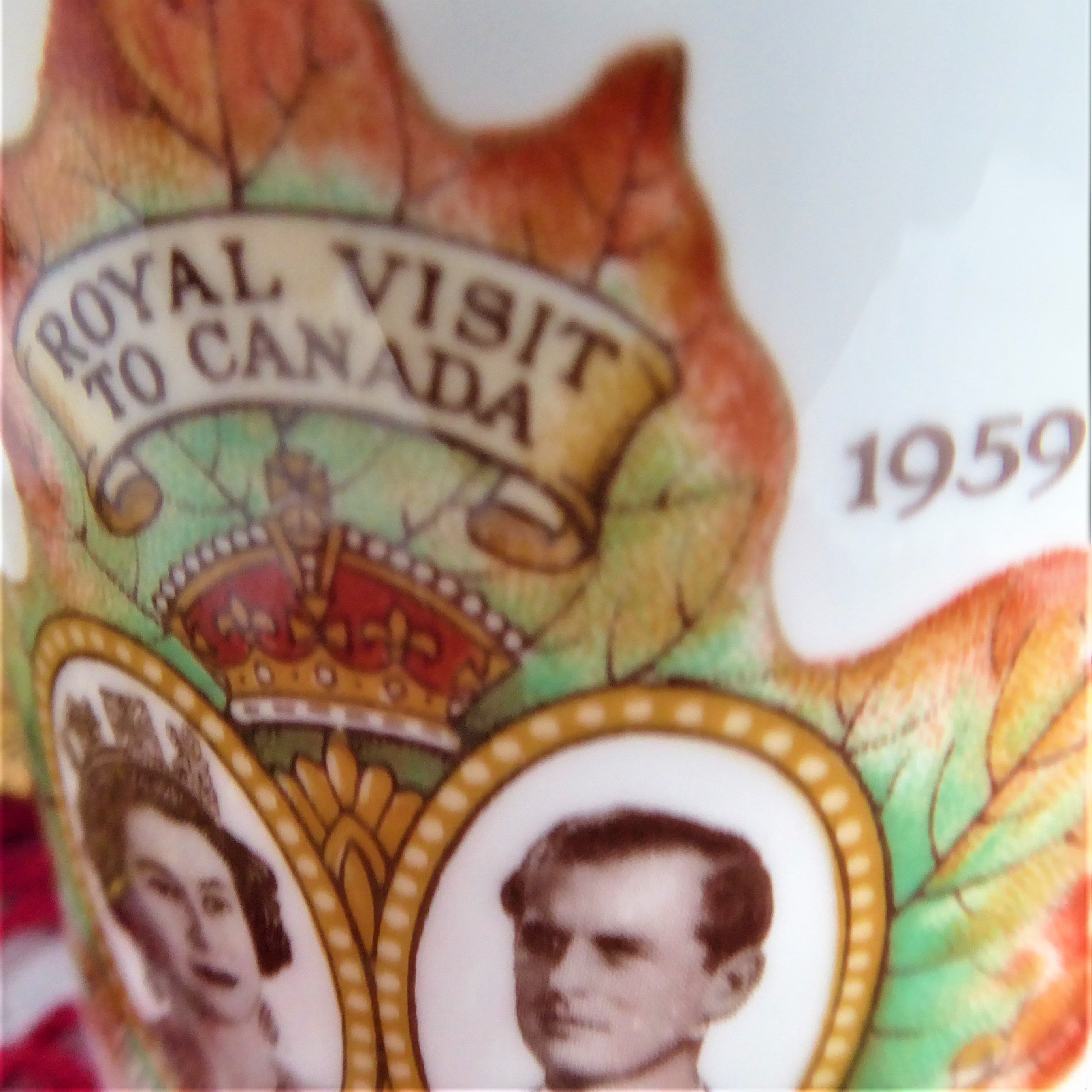Queen Elizabeth II 1959 Canada Visit Commemorative Shelley Mug – Royal Souvenir & Collectible for Tea Lovers & British Monarchy Fans