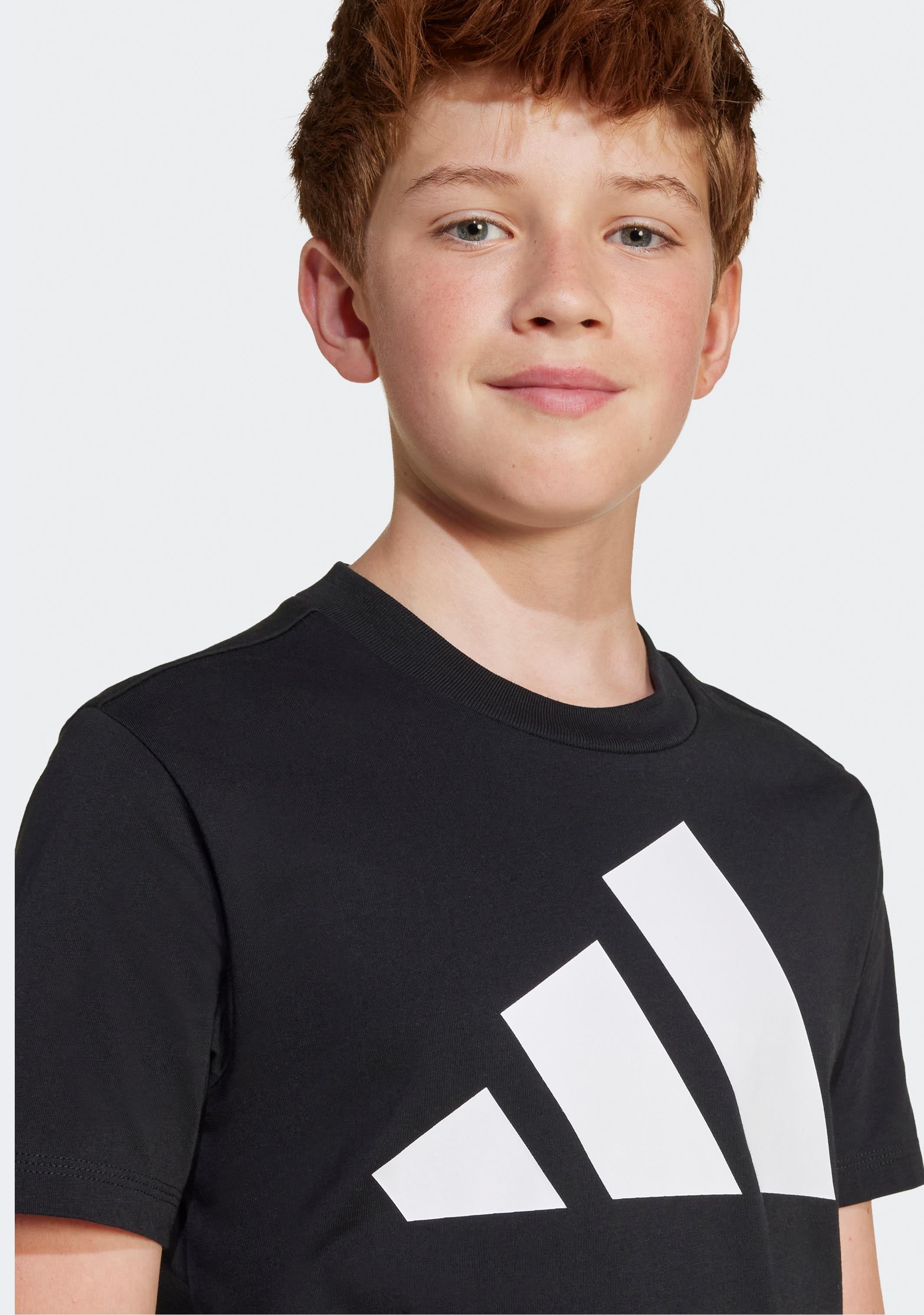 Adidas Kids' Big Logo T-Shirt - Soft Cotton Short Sleeve Tee for Boys & Girls - Perfect for School, Play & Everyday Wear