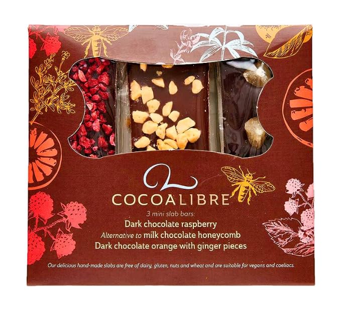 Vegan Mini Chocolate Bars - Dairy, Nut & Gluten Free - 120g for Gifts & Snacking