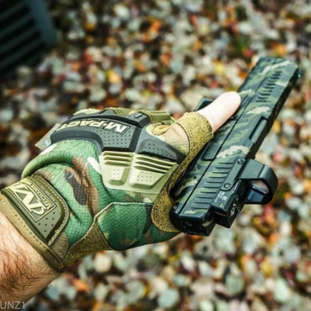 Mechanix M-Pact Tactical Gloves - Agilite Edition with Open Finger Design for Shooting, Construction & Outdoor Work | Durable Work Gloves for Men & Women