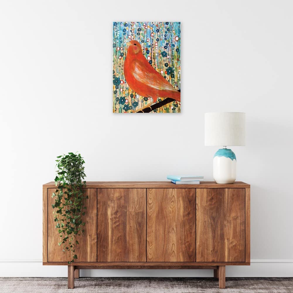Serenade Canvas Wall Art by Sylvie Demers - Hand Painted Fine Art Painting for Home Decor - Ready to Hang 21x28 Inches - Perfect for Living Room, Bedroom, Office & Dining Room Wall Decor