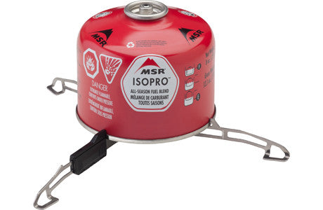 MSR Universal Canister Stand - Lightweight Compact Camping Stove Support for Backpacking, Hiking & Outdoor Cooking | Perfect for Gas Canisters in All Weather Conditions