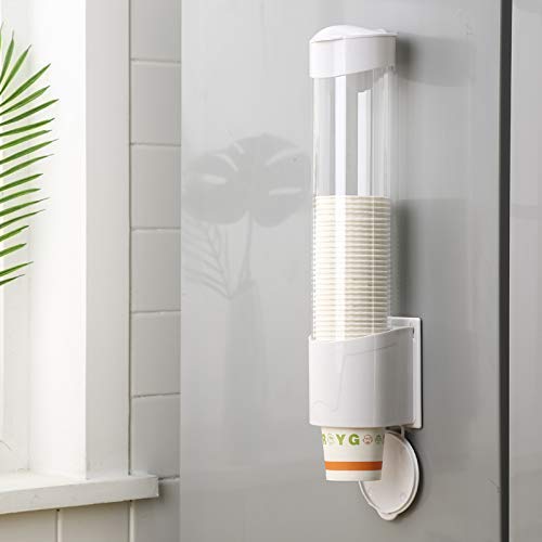 Kriaex Automatic Disposable Paper Cup Dispenser - Plastic Cup Storage Holder for Office, Kitchen & Events (1-Pack) - Perfect for Coffee Stations, Parties and Water Coolers