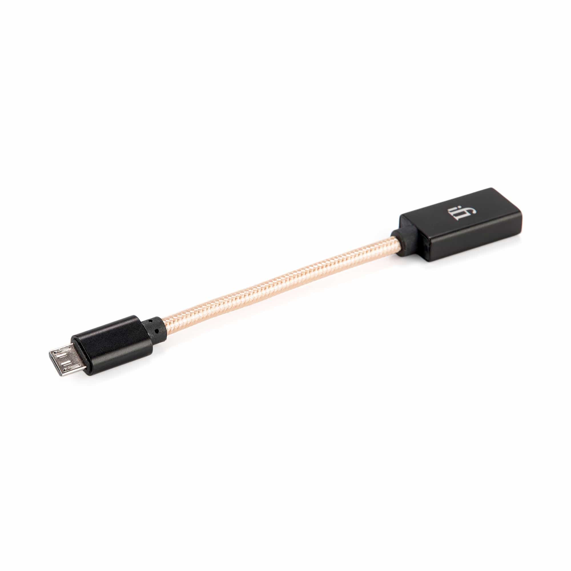 iFi Audio OTG Cable - High-Speed USB-C to Micro USB Adapter for Smartphones & Audio Devices | Perfect for Mobile Music Streaming & DAC Connectivity