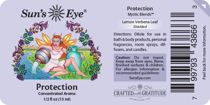Sun's Eye Mystic Blends Essential Oils - 1/2 Ounce Bottle for Aromatherapy, Massage & Relaxation | Natural Protection & Wellness