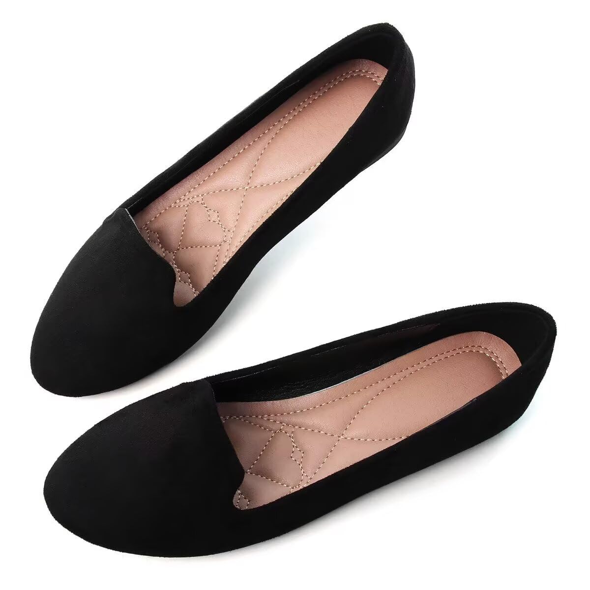 ChaiRong Zhou Women's Comfortable Round Toe Ballet Flats - Lightweight Slip-On Loafers for Casual & Dressy Occasions | Perfect for Office, Travel & Everyday Wear