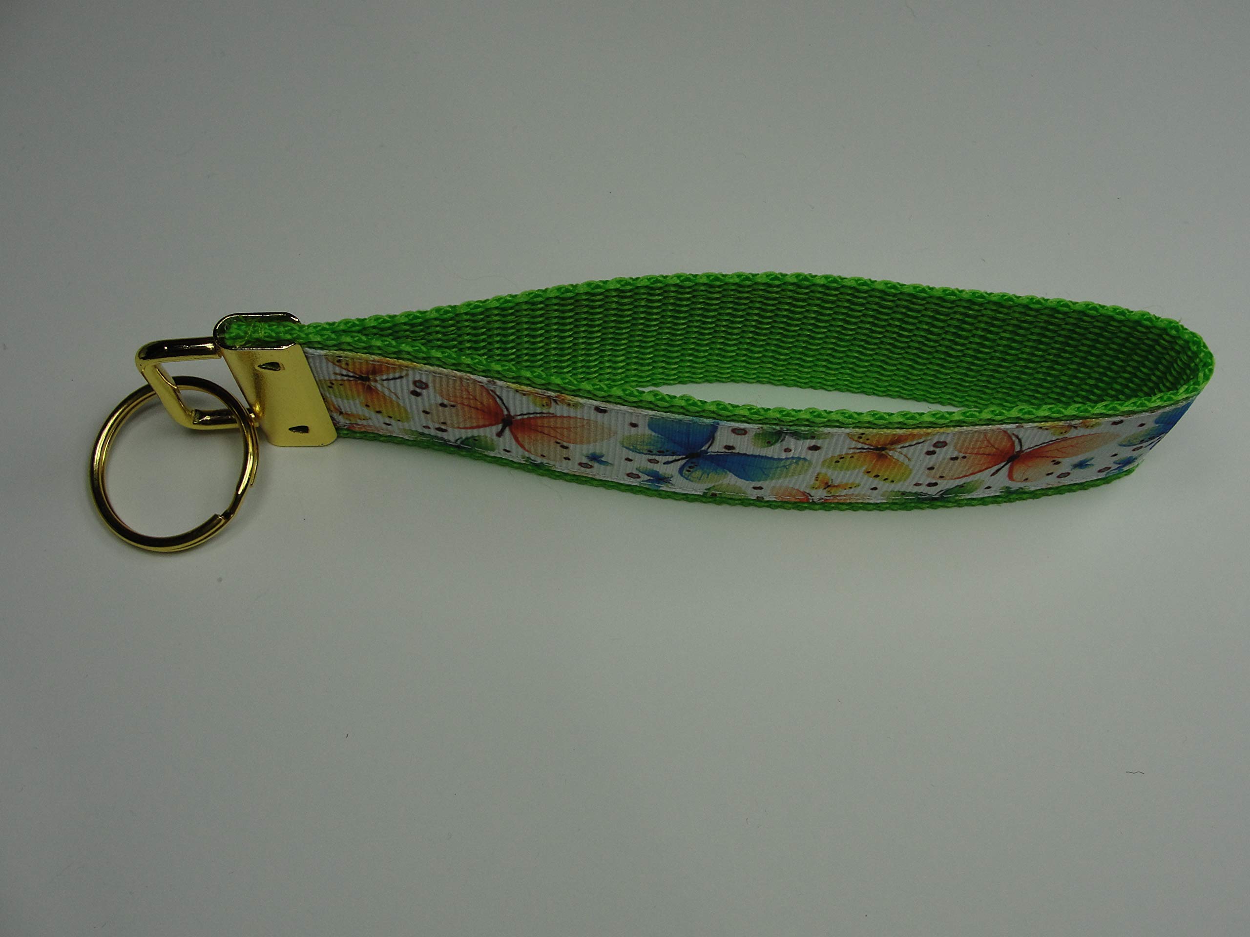 Butterfly Key Fob Strap Keychain for Women - Cute Wristlet Strap for Purse, Wallet & Keys | Perfect for Handbag Accessories, Gift Giving & Everyday Use