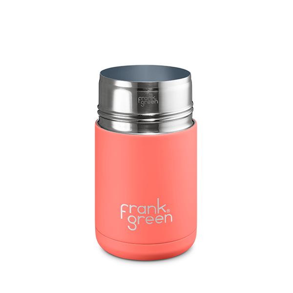 Eco-Friendly Ceramic Reusable Coffee Cup with Lid - 10oz (295ml) - Perfect for Home, Office & Travel Use