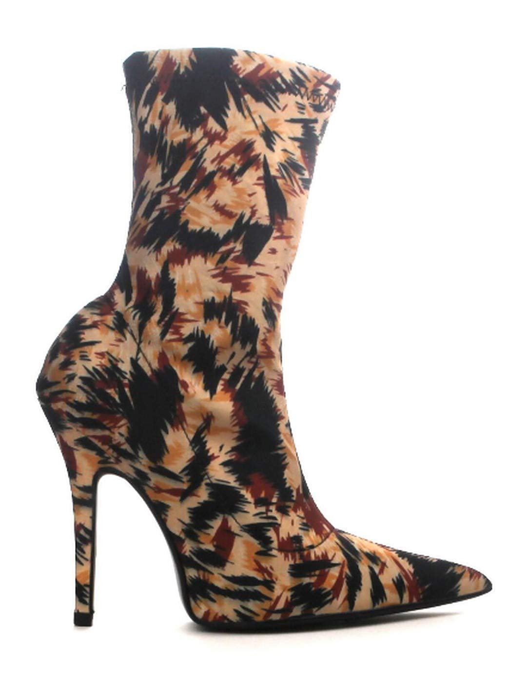 Cape Robbin Women's Stretch Pointy Toe Stiletto High Heel Ankle Boots - Sexy Dress Pumps for Party, Night Out & Office Wear