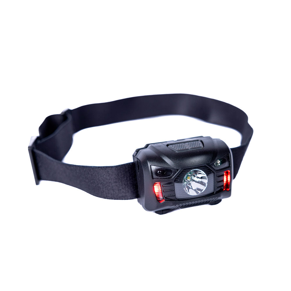 Ready Hour Rechargeable Headlamp with Motion Sensor - Hands-Free LED Headlight for Camping, Hiking, Running & Emergency Use