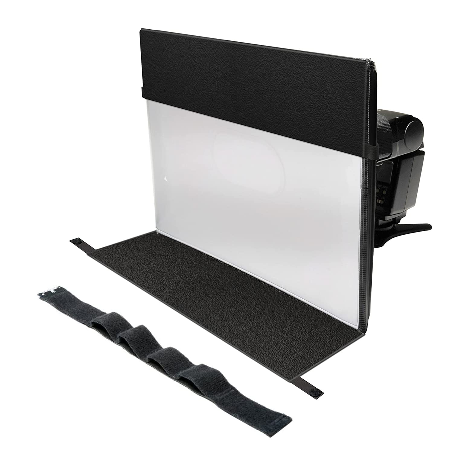 LumiQuest StripBox 2-in-1 Flash Diffuser Kit - Universal Softbox for Canon, Nikon, Sony DSLR & Mirrorless Camera Speedlights - Professional Photography Lighting Accessory for Portraits, Product Shots & Studio Use