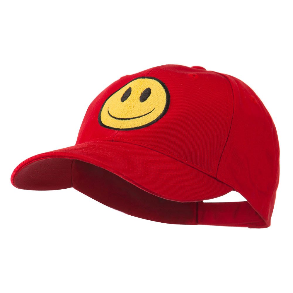 Smile Face Embroidered Baseball Cap - Trendy Emoji Hat for Men & Women - Perfect for Outdoor Activities, Sports & Casual Wear | e4Hats.com