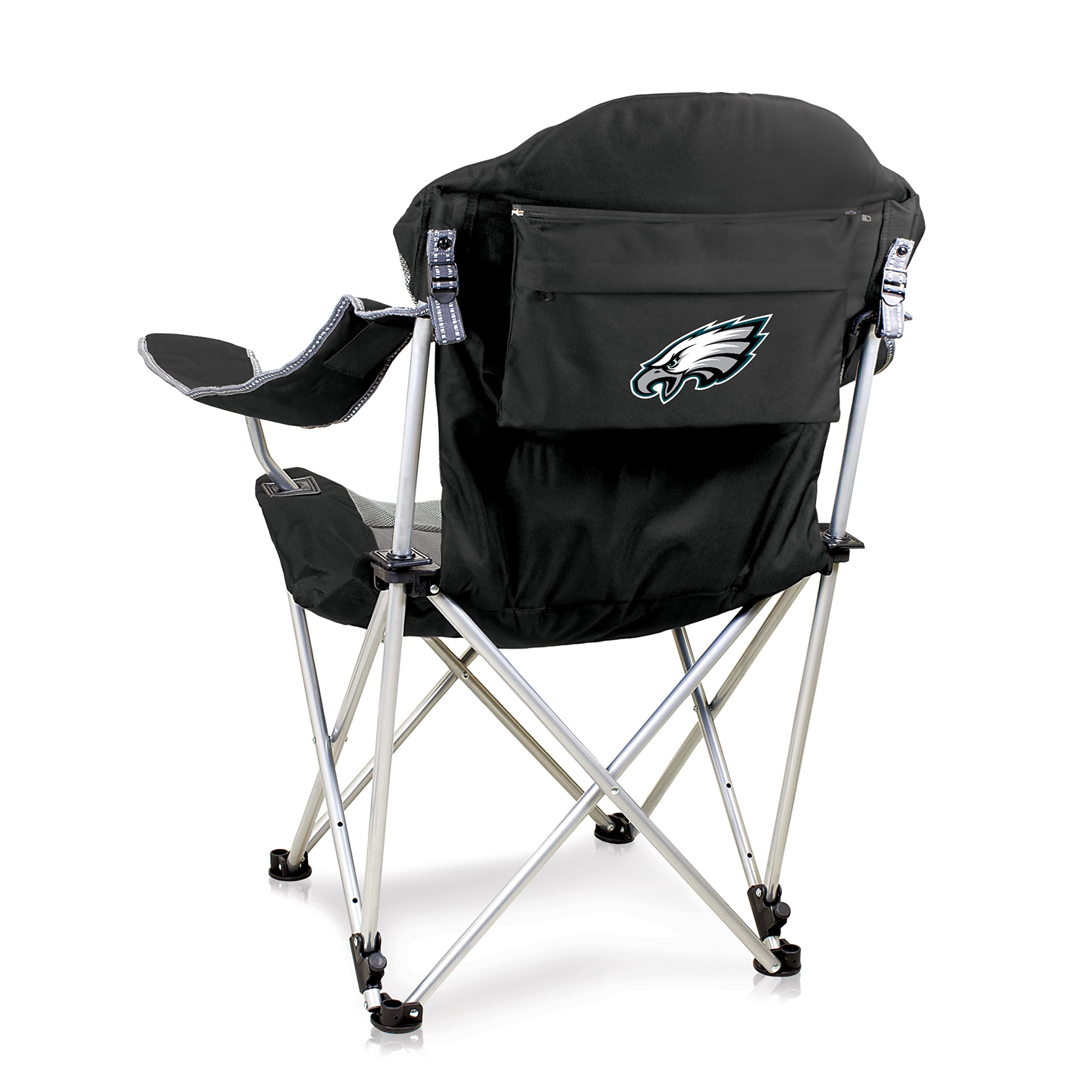 PICNIC TIME NFL Reclining Camping Chair for Adults - Portable Beach & Sports Chair with Carry Bag - Perfect for Football Games, Outdoor Camping, Beach Relaxation, and Tailgating