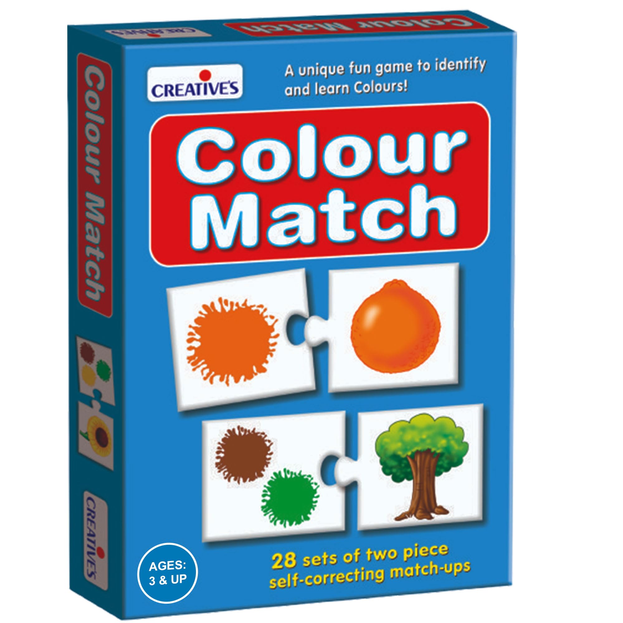 Creative’s Color Match Jigsaw Puzzle - Fun Learning Game for Toddlers Ages 3+ | Identify Colors & Improve Hand-Eye Coordination | Perfect for Preschool Education & Family Game Night