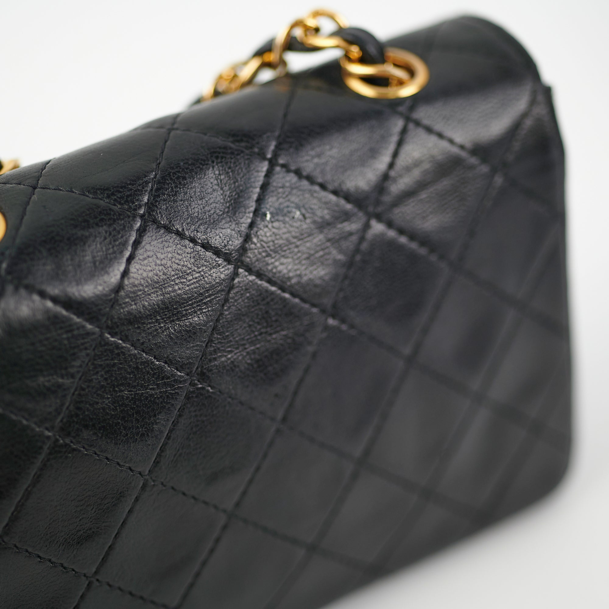 Chanel Mini Vintage Lambskin Black Flap Bag - Authentic Luxury Crossbody Purse for Women | Perfect for Date Night, Parties & Special Occasions