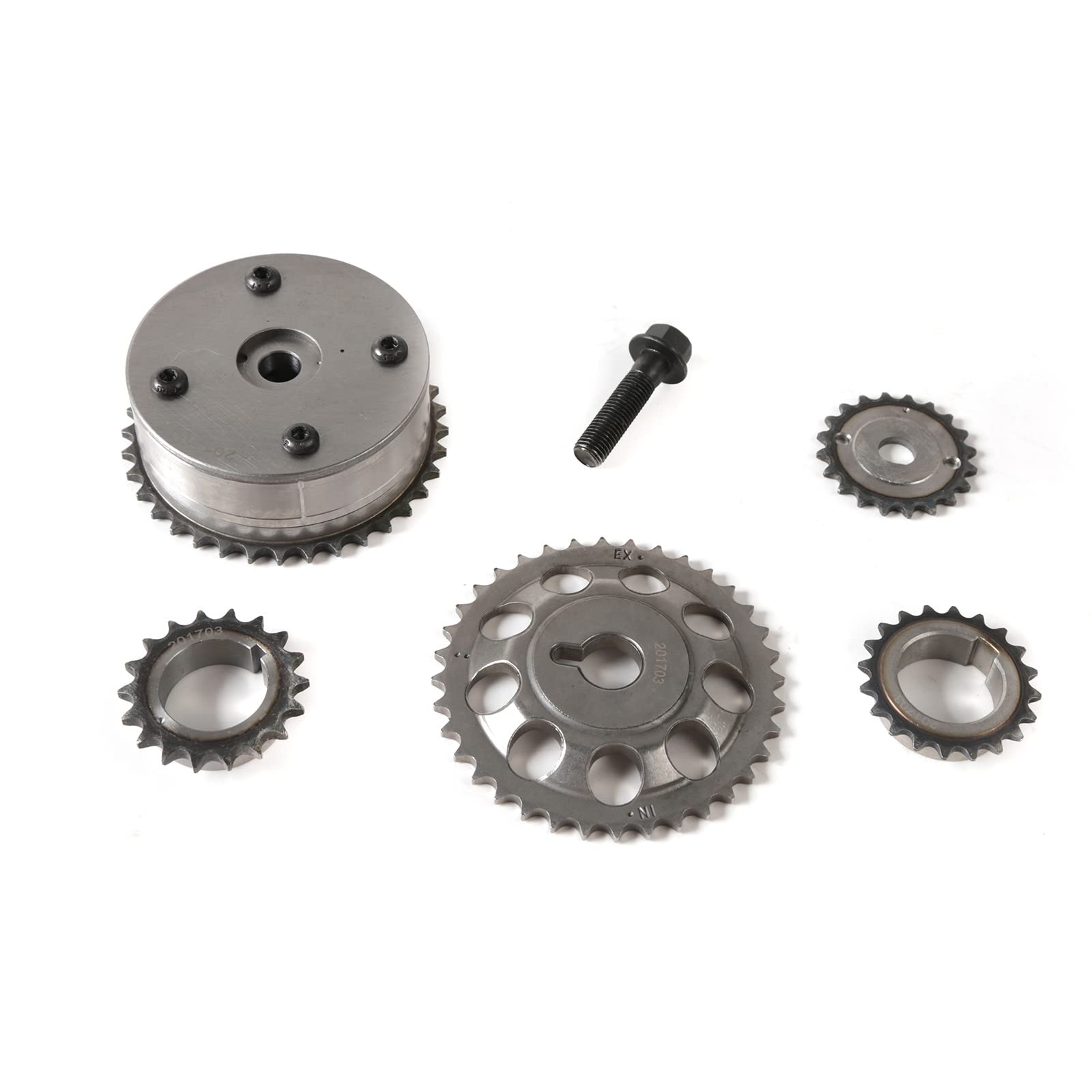 Premium MOCA Timing Chain Kit with Oil Pump - Compatible with 04-07 Toyota Highlander, 09-10 Pontiac Vibe, 08-15 Scion xB, 10-12 Lexus HS250h 2.4L DOHC - Engine Repair & Maintenance Replacement Part