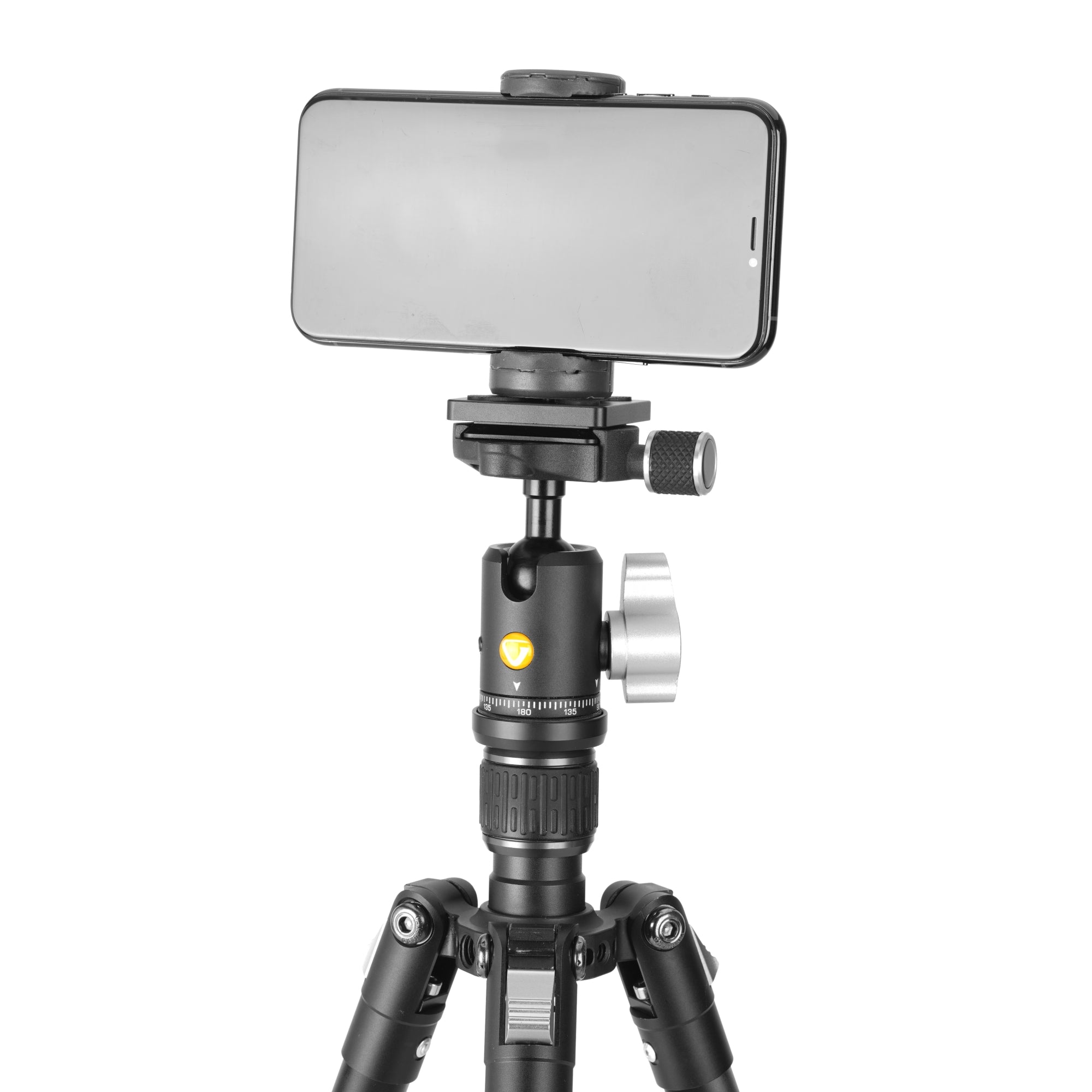 Lightweight Vesta GO 204AB Aluminum Travel Tripod with 360° Ball Head - Compact & Stable for Photography, Hiking, and Outdoor Adventures