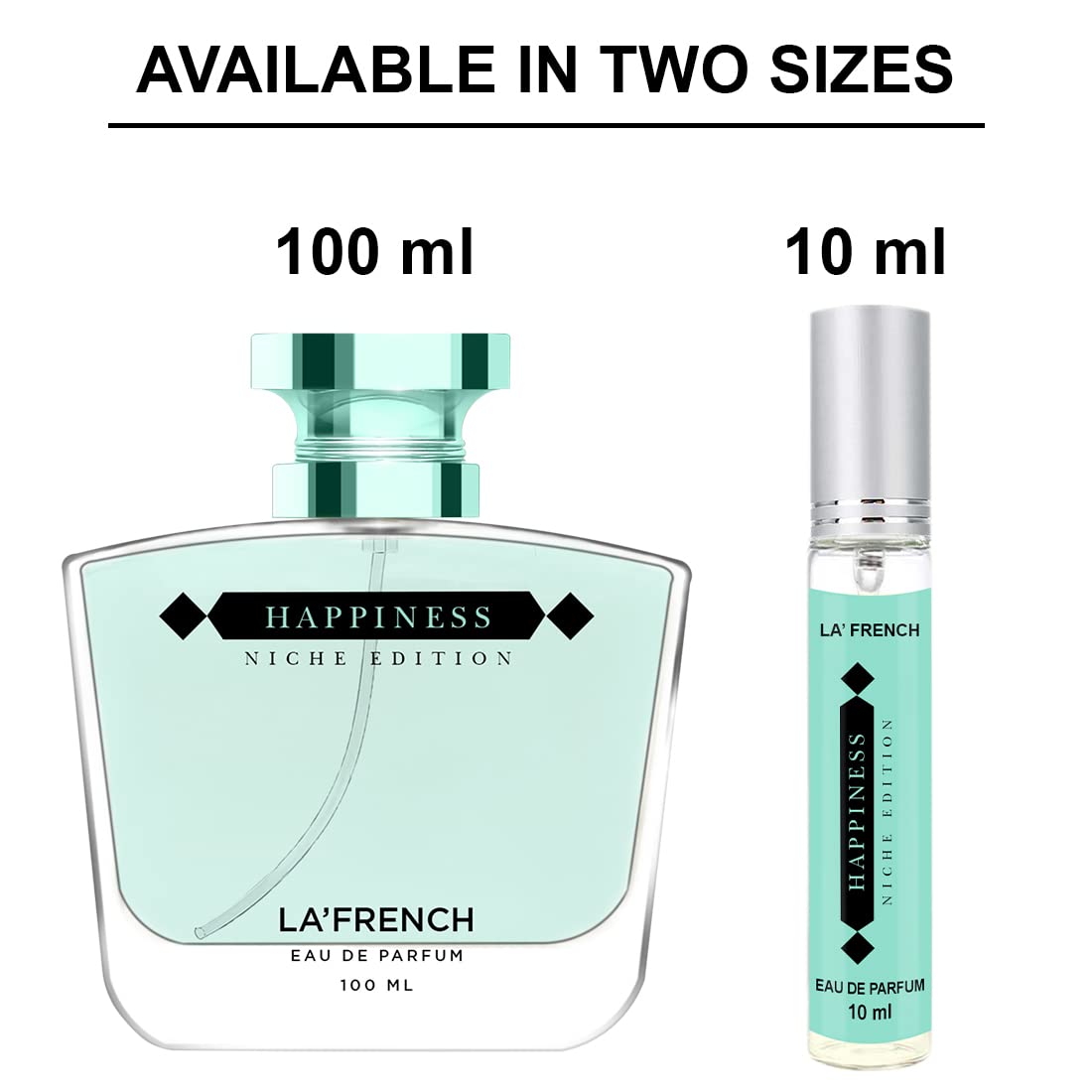 Premium Luxury Long-Lasting Eau De Parfum for Men & Women - Fresh Fragrance Travel Size (10ml) | Perfect for Daily Wear, Office & Romantic Dates | La French Happiness Perfume