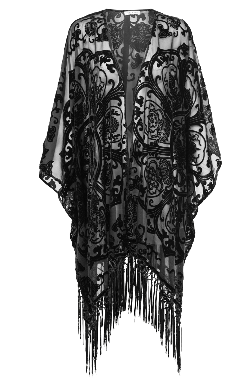 Elegant Floral Velvet Kimono Robe for Women - Soft & Stylish Loungewear for Home, Beach, and Special Occasions