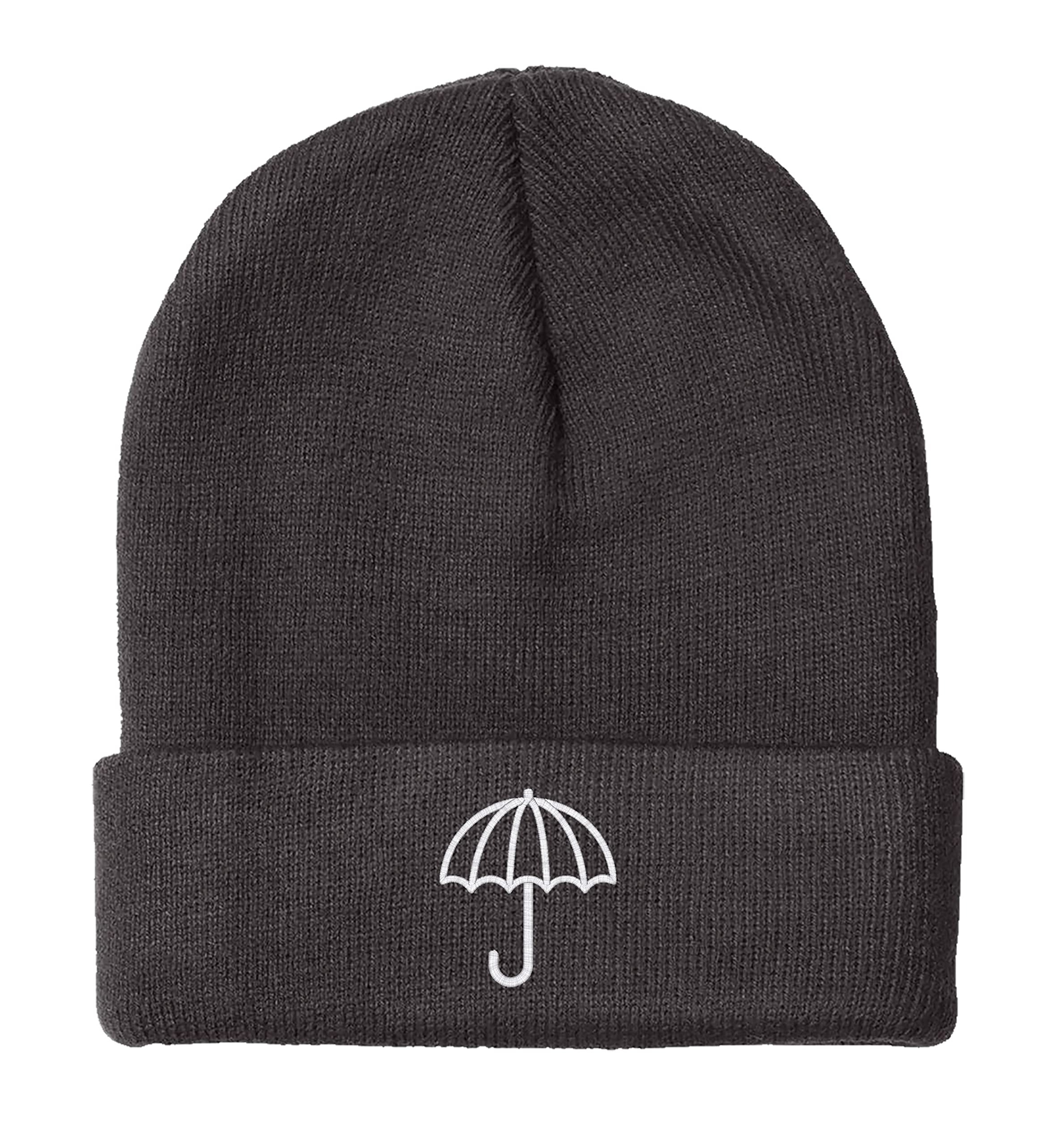 Owndis Embroidered Umbrella & Warm Beanie Hat Set - Cozy Winter Accessories for Women & Men | Perfect for Cold Weather, Outdoor Activities, and Fashion