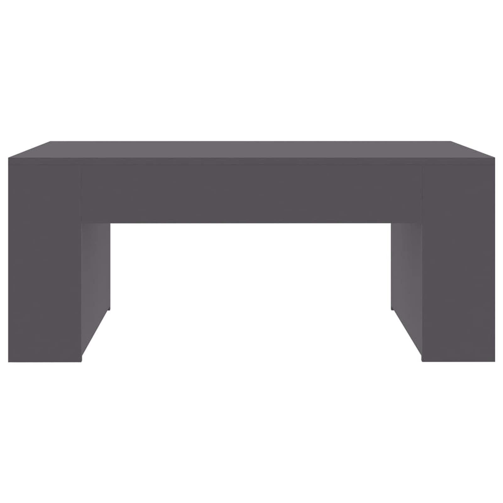 Modern Gray Coffee Table for Living Room - 39.4