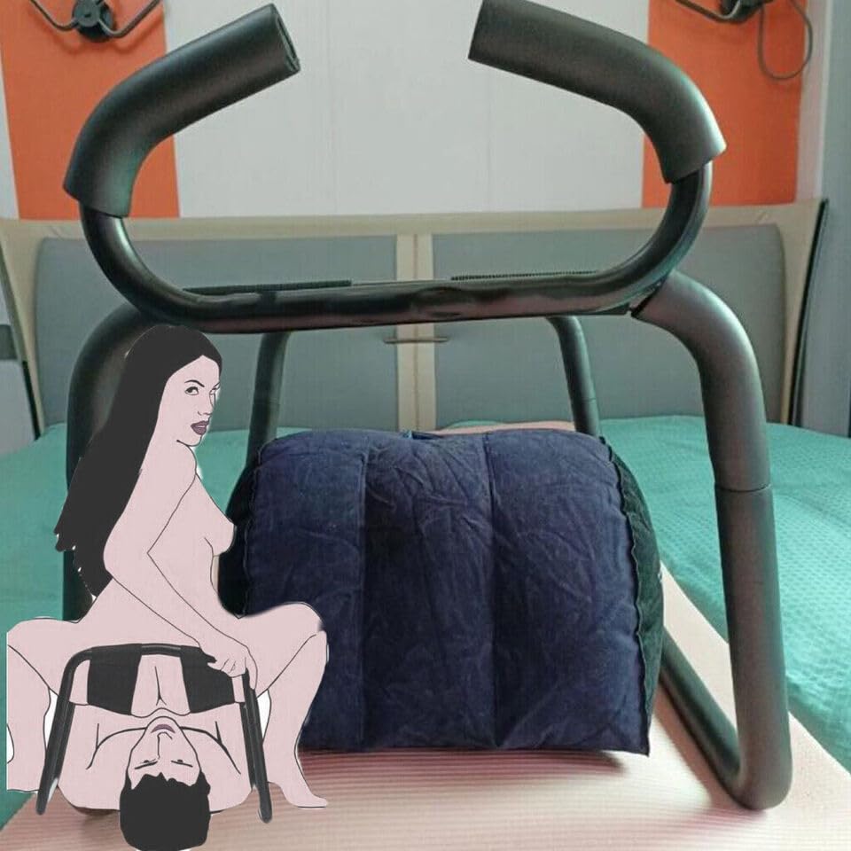 Multifunctional Sex Position Enhancer Chair - Adjustable Love Stool with Handrail & Pillow for Couples - Adult Novelty Furniture for Bedroom, Spice Up Your Intimate Moments - Perfect for Couples' Bonding & Kinky Play