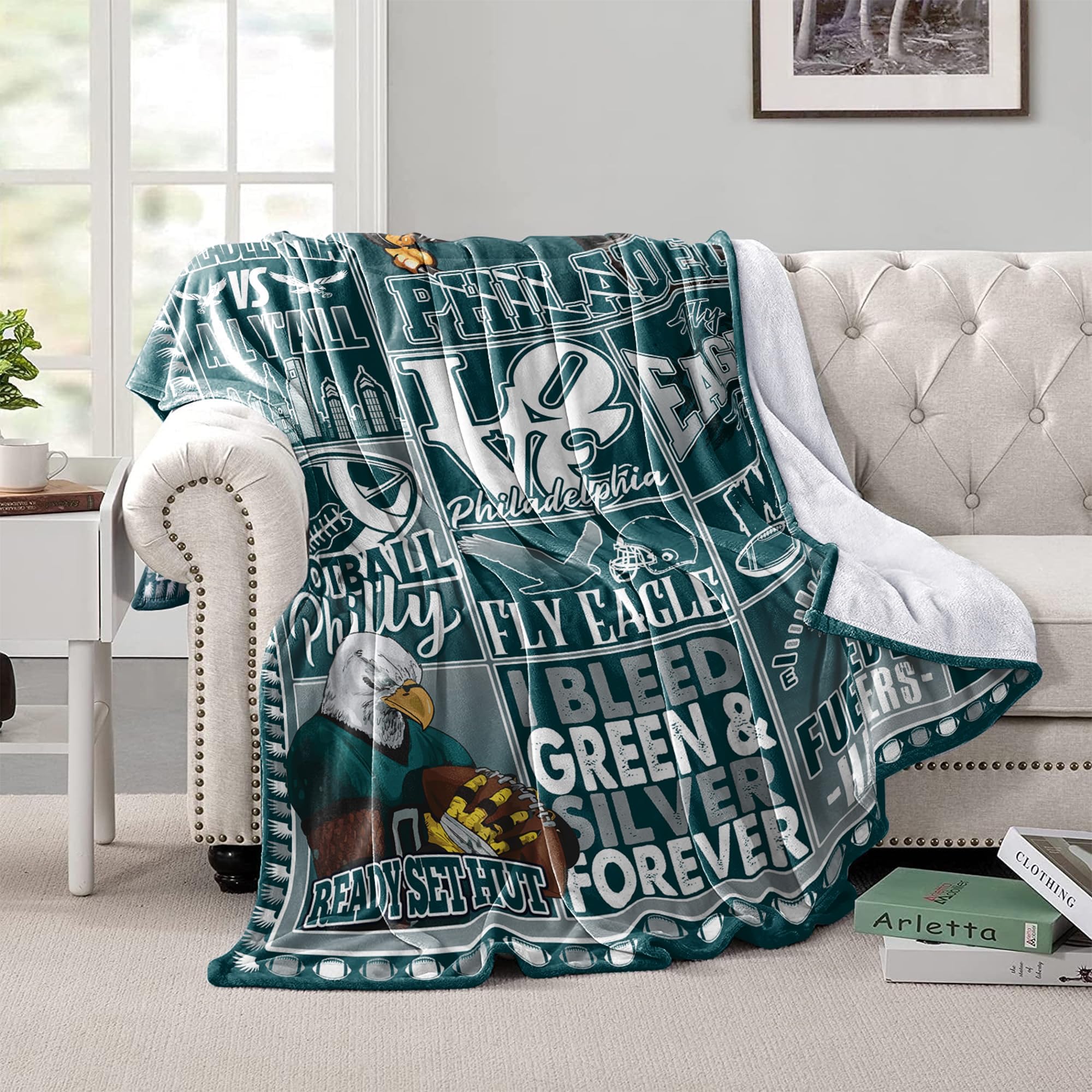 Football Flannel Blanket 80