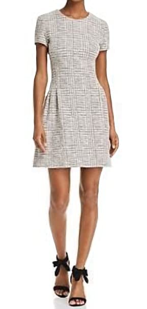 Theory Women's Tweed Shift Dress - Classic A-Line Office Dress with Pockets | Perfect for Work, Business Meetings & Cocktail Parties