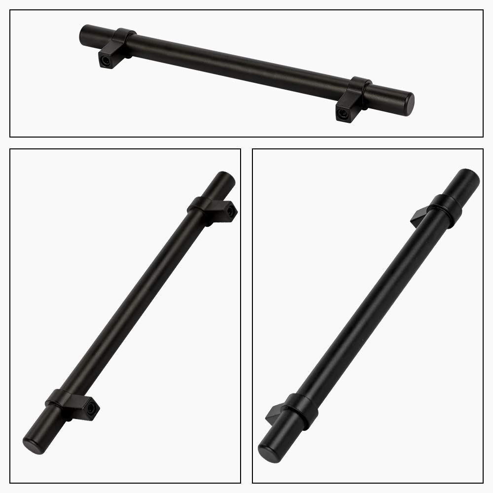 Peaha 30 Pack Black Cabinet Pulls 5 Inch Hole Center - Modern Kitchen Cabinet Handles & Drawer Pulls Hardware for Dresser, Wardrobe, and Furniture Upgrade - Durable & Stylish Home Improvement Accessories