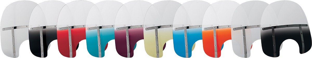 Memphis Shades MEM3210 17-Inch Memphis Fats Windshield - Clear Motorcycle Windshield for Harley Davidson, Honda, Yamaha & More - Perfect for Cruiser Bikes, Long Rides & Highway Comfort