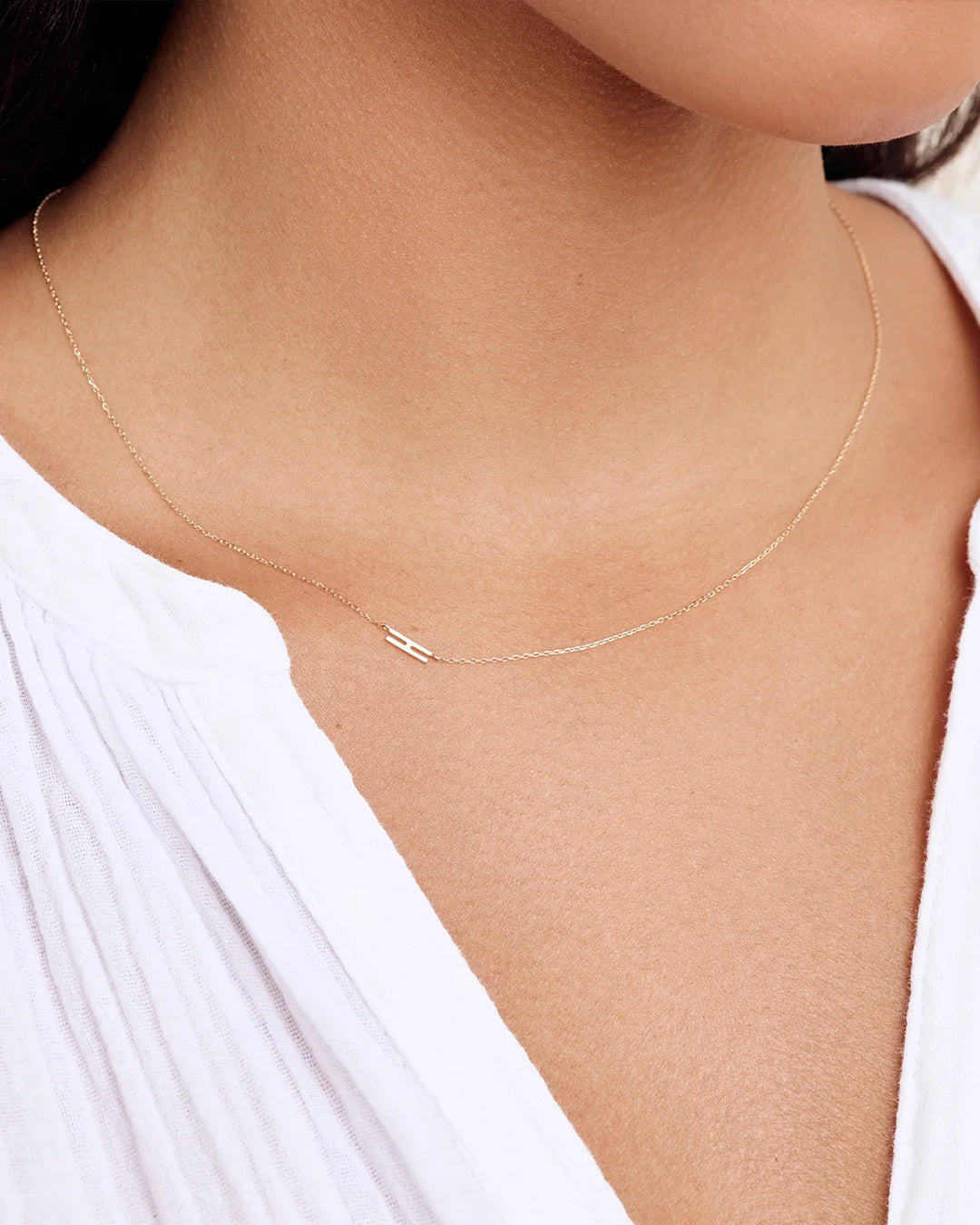 14K Gold Alphabet Necklace - Personalized Initial Pendant Jewelry for Women - Perfect for Gifts, Birthdays & Everyday Elegance