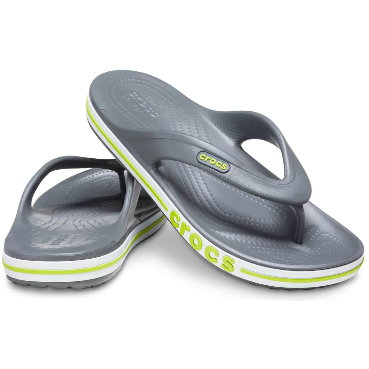 Crocs Unisex Bayaband Flip Flops - Comfortable Casual Sandals & Shower Shoes for Men and Women | Perfect for Beach, Pool, and Indoor Use