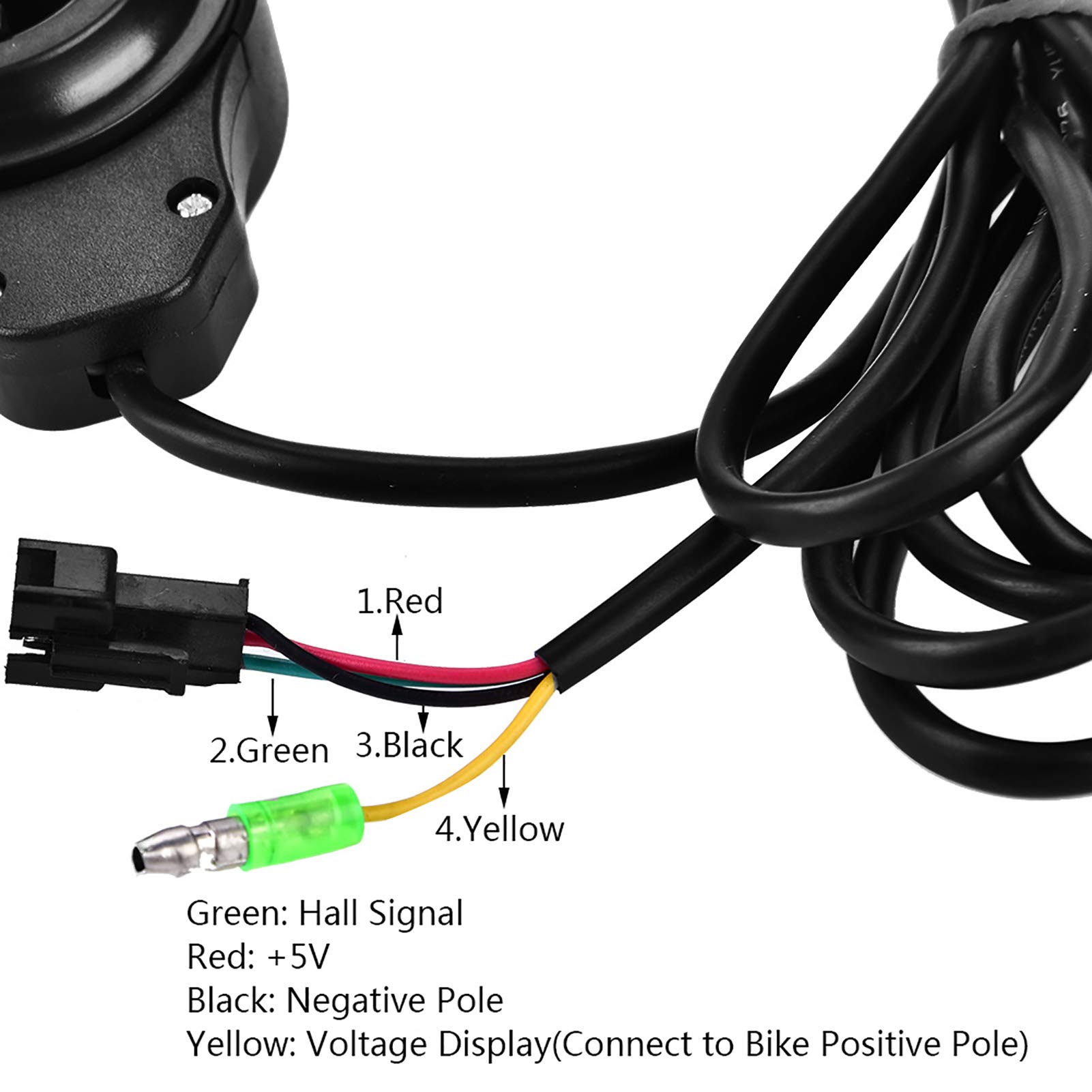 Maxmartt Thumb Throttle Speed Controller for Electric Scooters & Bikes - 12V-99V LCD Battery Voltage Display - Perfect for Commuting, Off-Roading & Urban Travel