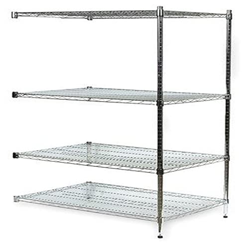 Value Brand 2KPA9 Chrome Add-On Shelving Unit - 63