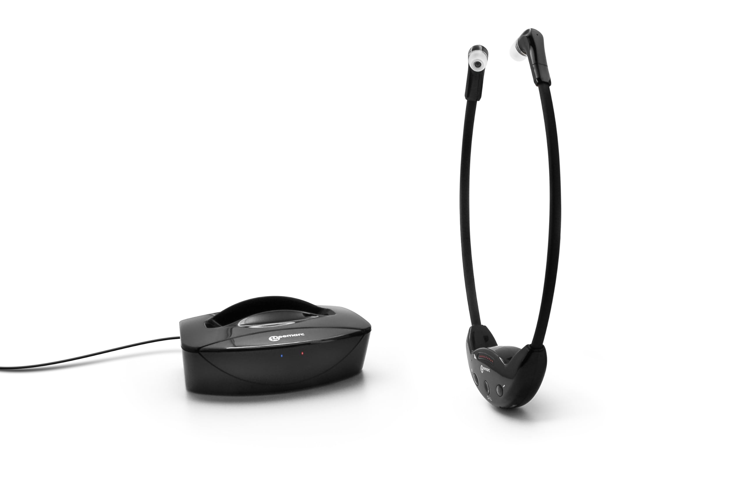 Geemarc CL7700 Wireless Bluetooth Headphones for TV, Computer & Mobile - Amplified Sound for Hearing Loss (Mild to Severe) - Hands-Free Calling - Ideal for Home, Office & Travel Use