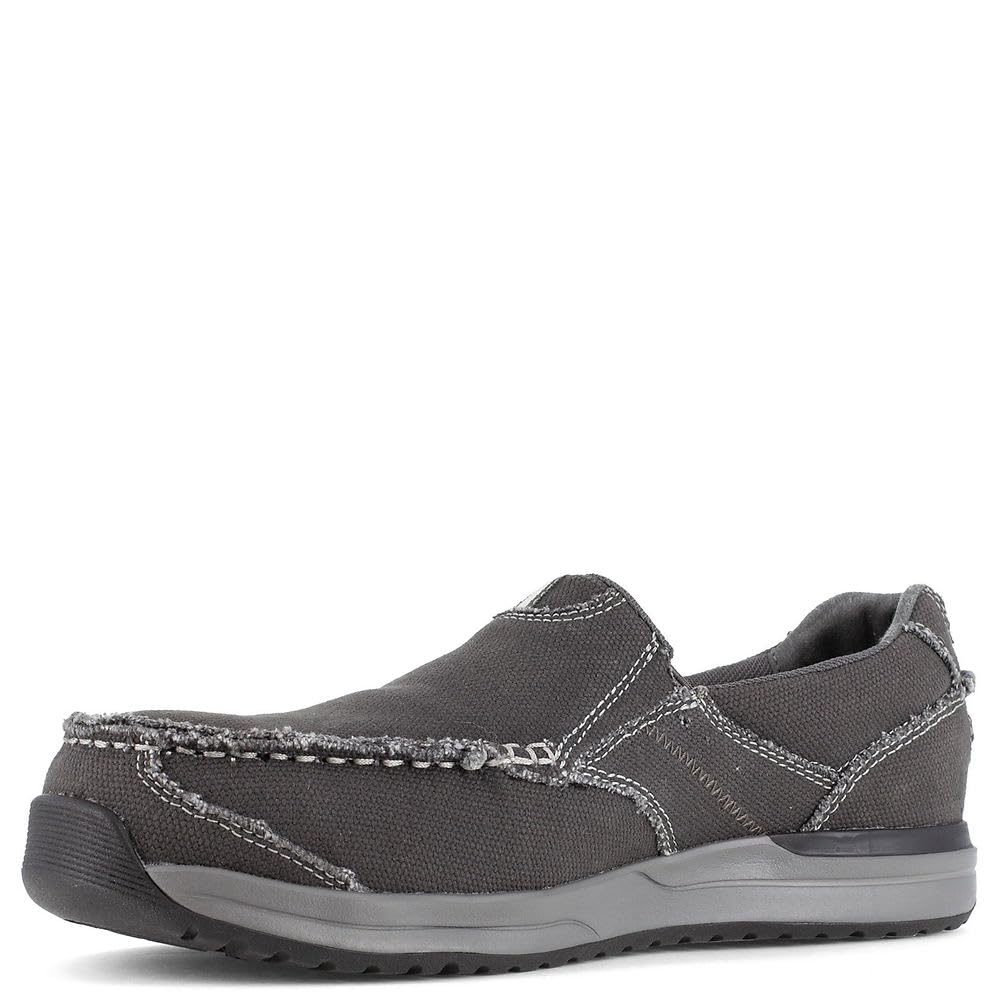 Rockport Men's Langdon Slip-On Safety Toe Work Shoes - Comfortable & Durable for Construction, Warehouse & Industrial Work