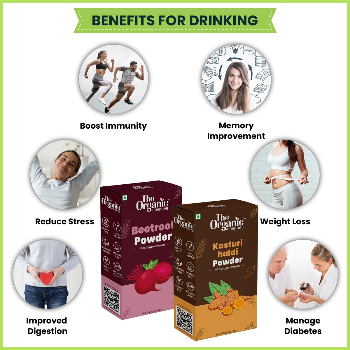 **Organic Beetroot Powder & Wild Kasturi Turmeric Powder – 100% Natural for Face, Skin Care & Drinks (100g Each) – Brighten Skin, Reduce Blemishes – Perfect for Smoothies, Face Masks & DIY Beauty**
