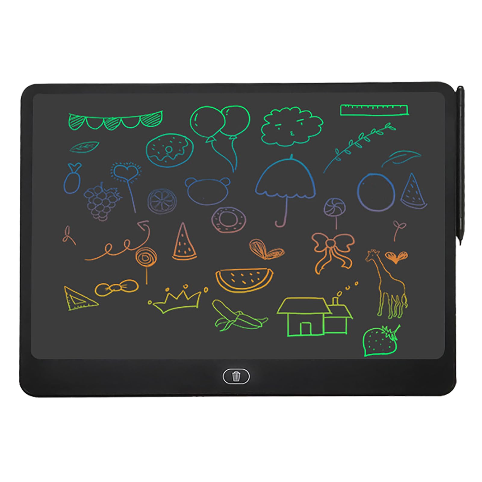 16 Inch LCD Writing Tablet for Kids - Portable Digital Drawing Board with Stylus, Erasable & Reusable - Perfect for Travel, School, and Home Use