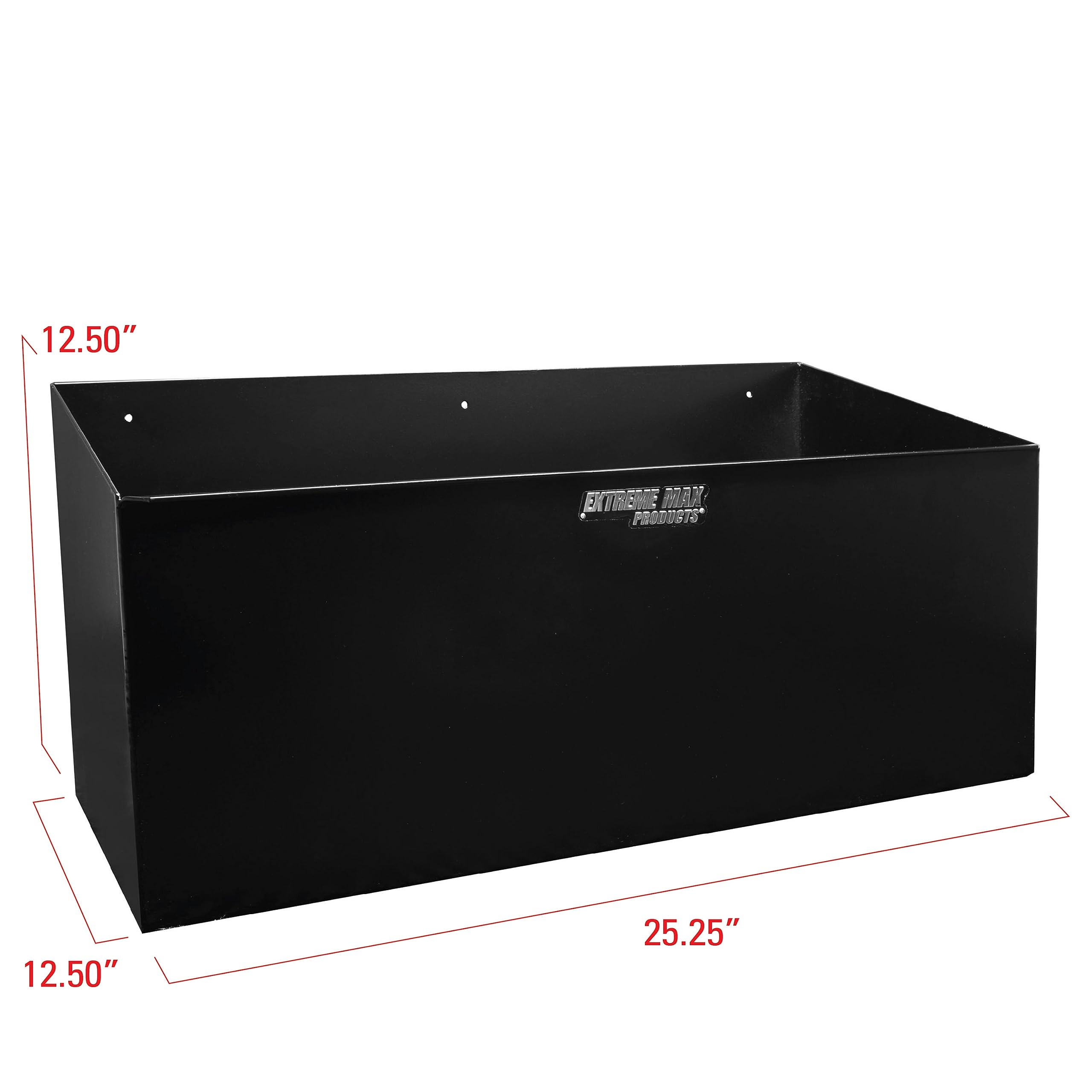 Extreme Max 5001.6154 Heavy-Duty Aluminum Dual Fuel Jug Holder - Fits Two 5 Gallon Gas Cans - Garage, Workshop & Race Trailer Storage Organizer - Black - Perfect for Automotive, Marine & Outdoor Fuel Storage