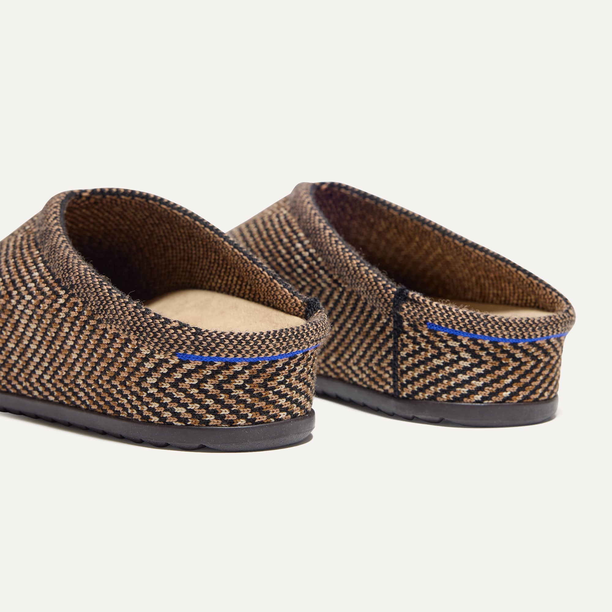 Comfortable Casual Clogs for Women - Spice Herringbone Pattern Slip-On Shoes | Perfect for Home, Garden, and Outdoor Relaxation