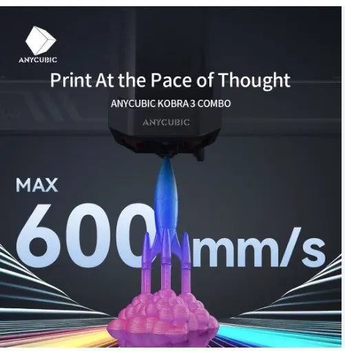 Anycubic Kobra 3 3D Printer - High Precision FDM Printer with Auto Leveling | Perfect for Home DIY, Prototyping & Educational Projects
