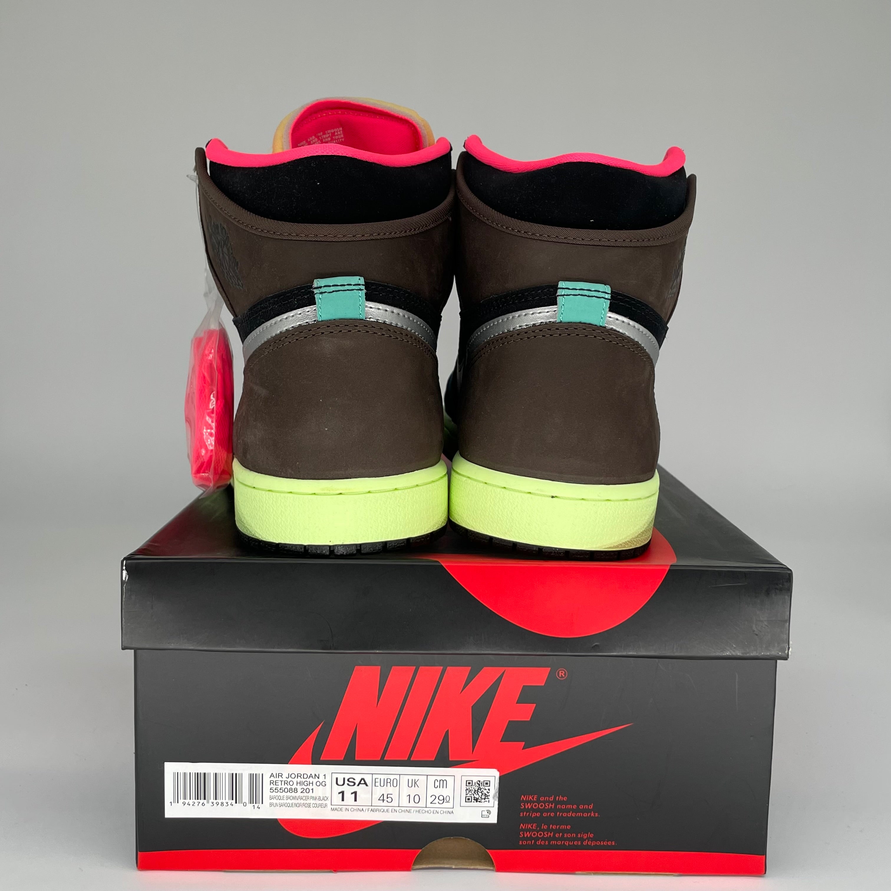 AIR JORDAN 1 BIO HACK Sneakers Men's Size 11 - Style 555088-201 | Retro Basketball Shoes for Streetwear & Casual Outfits