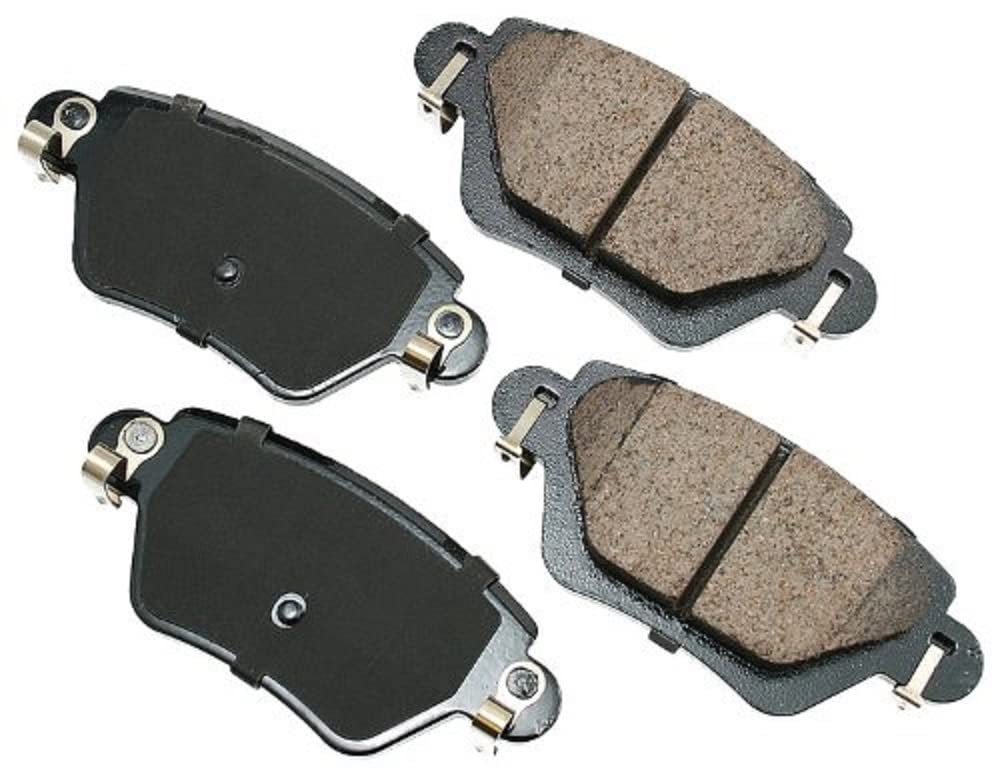 Akebono Premium Ceramic Brake Pad Set - Front & Rear - Low Noise, Dust-Free Performance - Perfect for Daily Commuting & High-Performance Driving