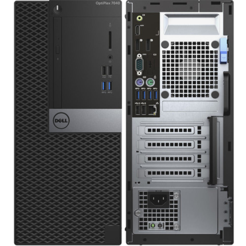 Refurbished Dell OptiPlex 7040 Tower PC - Intel Core i7-6700 3.4GHz, 16GB RAM, 512GB SSD, Windows 10 Pro | Ideal for Home Office, Business & Gaming