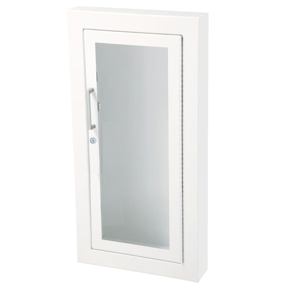 JL Industries 1016G10 Ambassador Fire Extinguisher Cabinet - Full Glass Door with Pull Handle & SAF-T-LOK - Ideal for Offices, Schools, and Commercial Buildings