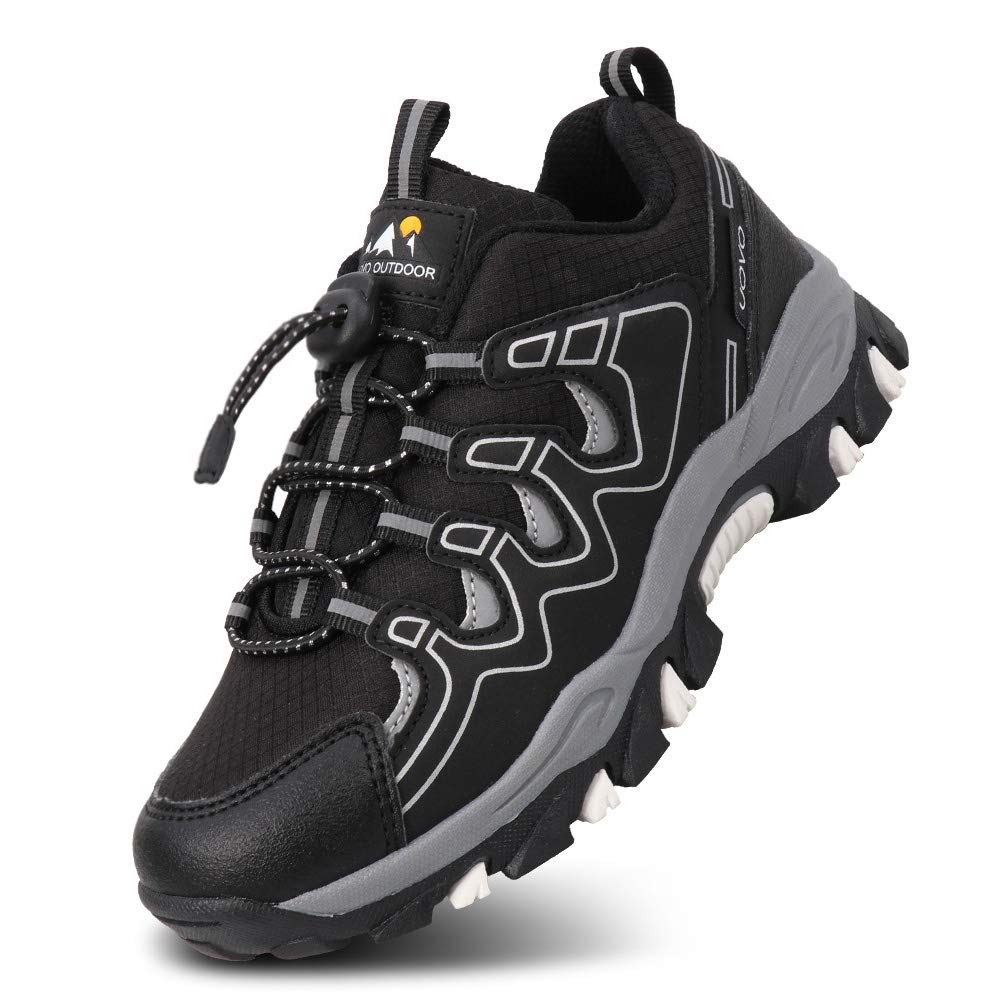 **UOVO Boys' Sneakers - Waterproof Running & Hiking Shoes for Kids - Slip-Resistant Athletic Outdoor Shoes for Little & Big Boys - Perfect for School, Sports & Playtime**