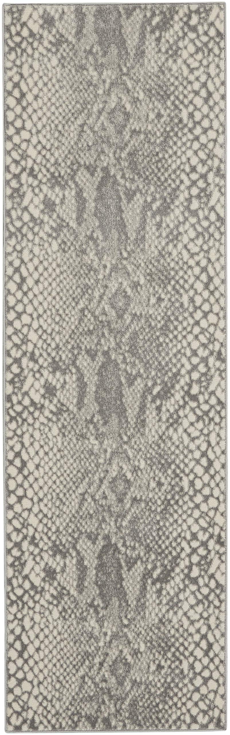 Nourison Solace Modern Animal Print Ivory/Grey 2'3