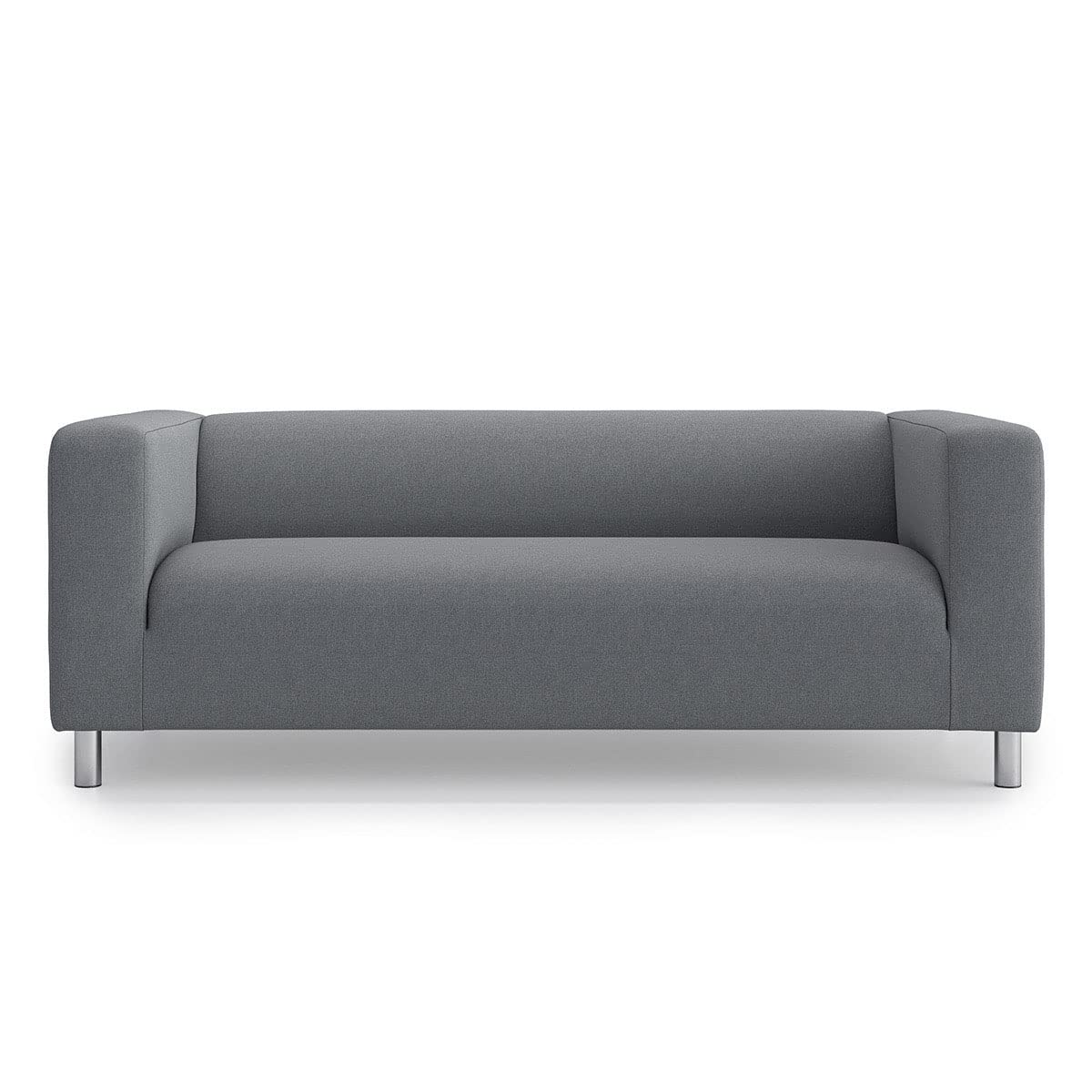 TLYESD Klippan Loveseat Cover Replacement for IKEA Sofa - Stretchable Dark Grey Couch Slipcover | Perfect for Home, Office & Apartment Furniture Protection