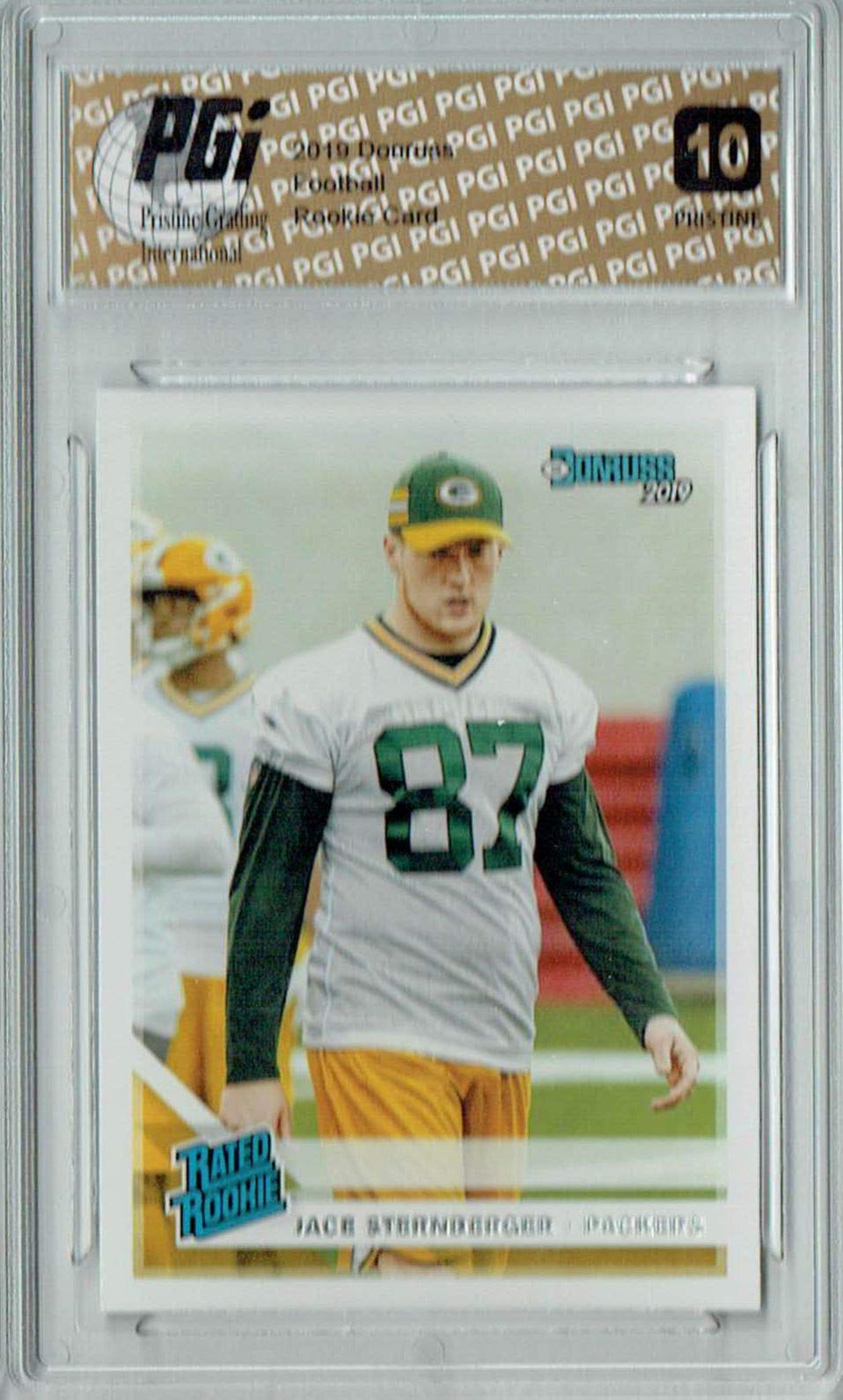 Jace Sternberger 2019 Donruss #348 PRISTINE Rookie Football Card PGI 10 - Perfect for Collectors, Sports Memorabilia Displays & Investment